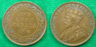 Canada 1 cent 1916