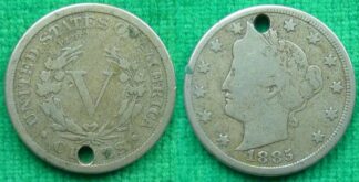 United States nickel 1885