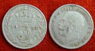 George V threepence 1917