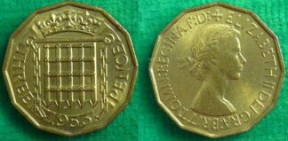 Elizabeth II threepence 1953