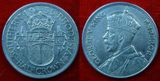 Southern Rhodesia halfcrown 1935