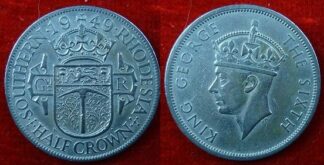 Southern Rhodesia halfcrown 1949