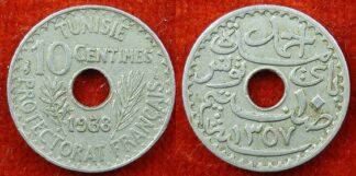 Tunisia 10 centimes 1938