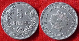 Uruguay 5 centesimos 1936