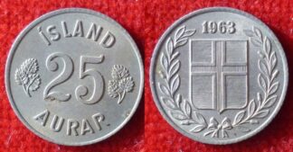 Iceland 25 aurar 1963
