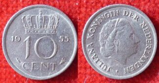 Netherlands 10 cents 1955