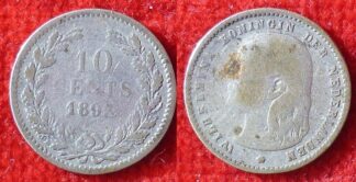 Netherlands 10 cents 1893
