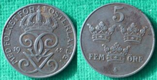 Sweden 5 ore 1942