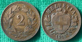 Switzerland 2 rappen 1918