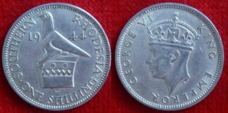 Southern Rhodesia shilling 1944