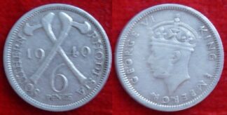 Southern Rhodesia sixpence 1940