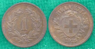 Switzerland 1 rappen 1925