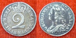 George II maundy twopence 1756
