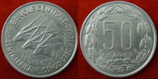Equitorial African States 50 francs 1961