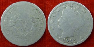 United States nickel 1901