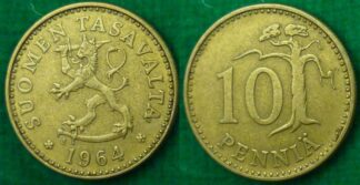Finland 10 pennia 1964