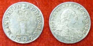 George III maundy penny 1795