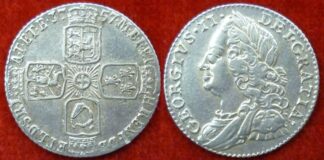 George II sixpence 1757