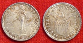 Philippines 10 centavos 1911