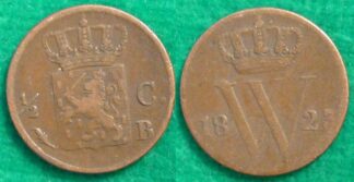 Netherlands half cent 1823