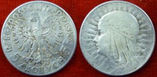 Poland 5 zlotych 1933