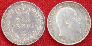 Edward VII sixpence 1907