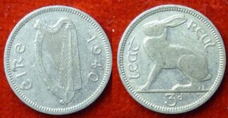 Ireland threepence 1940