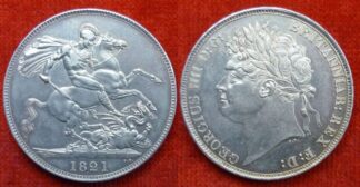 George IV crown 1821 SECUNDO UNC