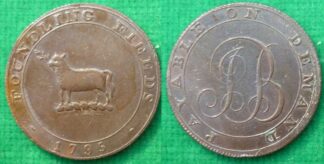 Token London halfpenny 1795