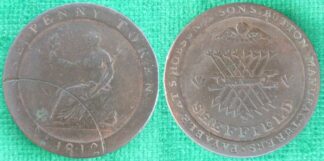 Token Sheffield penny 1812