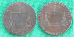 Token Badmington bread halfpenny 1796