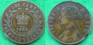 Canada Newfoundland one cent 1885