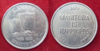 Canada Manitoba centenery dollar 1970