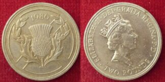 Elizabeth II £2 1986 Commonwealth Games