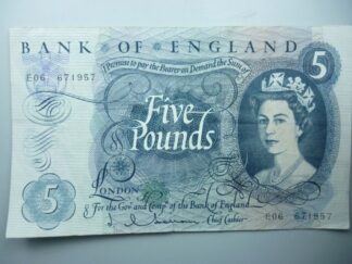 Hollom five pounds 1963