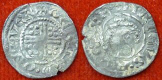 Henry II penny 1180-9 cracked