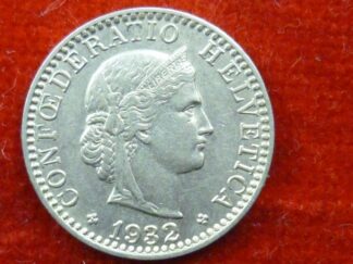 Switzerland 20 rappen 1932