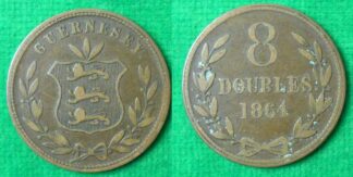 Guernsey 8 doubles 1864