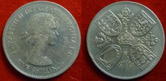 Elizabeth II five shillings 1960