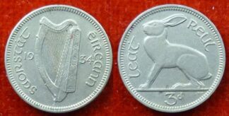 Ireland threepence 1934