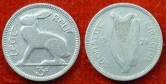 Ireland threepence 1928