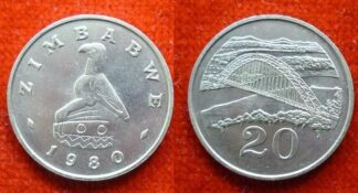 Zimbabwe 20 cents 1980