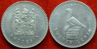 Rhodesia 20 cents 1977