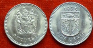 Rhodesia 10 cents 1975