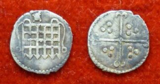 Elizabeth I halfpenny 1594-6
