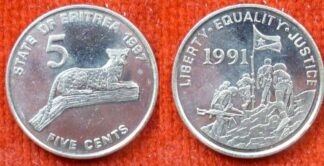 Eritrea 5 cents 1997