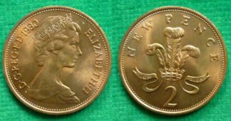 Elizabeth II two pence 1980