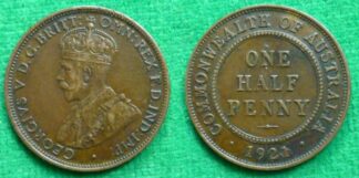 Australia halfpenny 1921