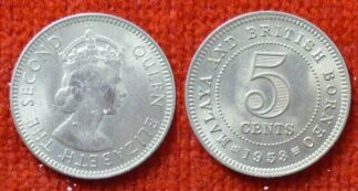 Malaya and British Borneo 5 cents 1953