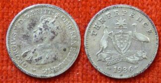 Australia threepence 1936